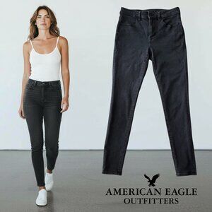 American Eagle Hi Rise Jegging Dream Stretch Black Size 6